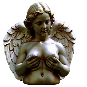 Guardian Angel Statue Art Png Crf PNG Image