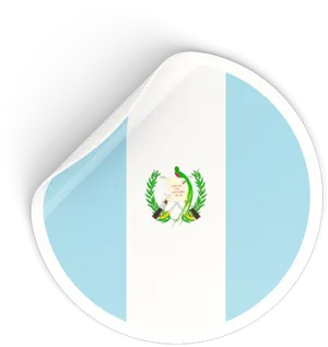 Guatemala Flag Button Graphic PNG Image