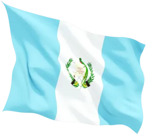 Guatemalan Flag Waving PNG Image