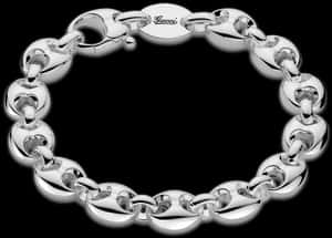 Gucci Marina Chain Bracelet - Silver Gucci Link Bracelet, HD Png Download PNG image with transparent background