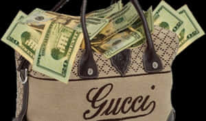 Gucci Money Bag Fashion - Gucci Bag Of Money, HD Png Download PNG image with transparent background