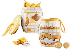 Gudetama Mini Almond Cookie With Egg Yolk - Macau PNG image with transparent background