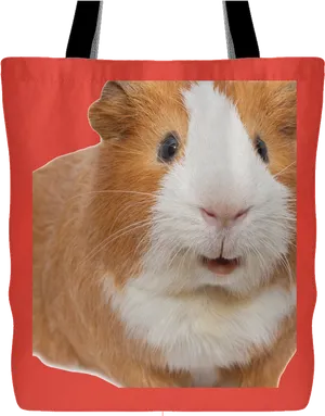 Guinea Pig Printed Tote Bag PNG Image