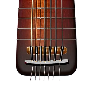 Guitar Strings With Bridge Png Dei36 PNG Image