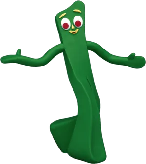 Gumby Character Pose PNG Image