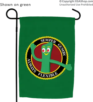 Gumby Semper Flexible Garden Flag PNG Image