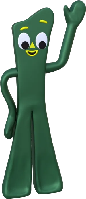 Gumby Waving Hello PNG Image