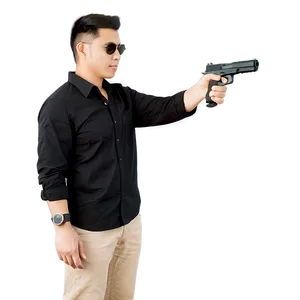 Gun In Hand Action Png 90 PNG Image