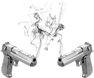 Gun Smoke Illusion Art PNG