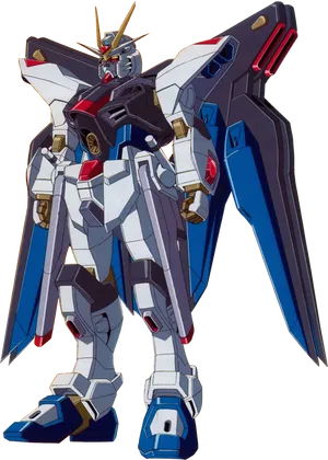 Gundam Wing Zero Custom Illustration PNG Image