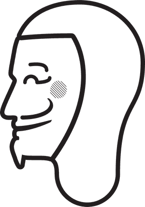 Guy Fawkes Mask Anonymous Computer Icons Black And, HD Png Download PNG image with transparent background