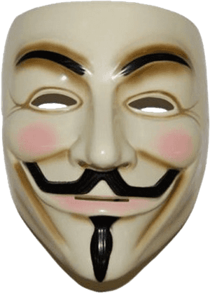 Clip Art Anonymous Mask Amazon - V For Vendetta Mask, HD Png Download PNG with transparent background
