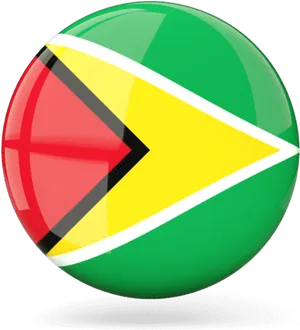 Guyana Flag Sphere Graphic PNG Image