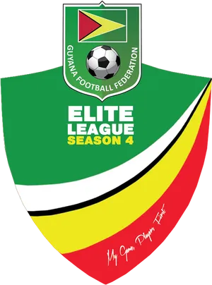 Guyana Football Federation Elite League Season4 Logo PNG Image