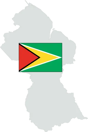 Guyana Mapand Flag PNG Image