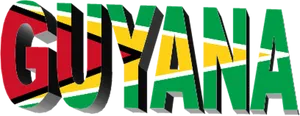 Guyana Text Graphic PNG Image