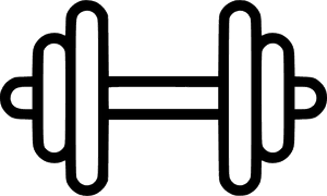 Gym - Dumbbell Icon Transparent Background, HD Png Download PNG image with transparent background