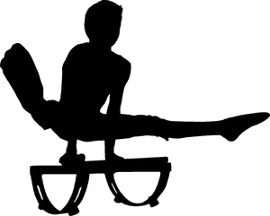 Gymnastics Png - Gymnastic Black And White Clipart Png, Transparent Png PNG image with transparent background
