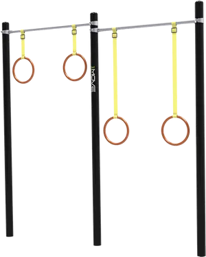 Gymnastic Rings Suspended From Bar PNG Image