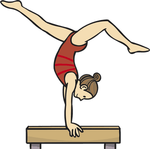 Gymnastics Balance Beam - Gymnastics Balance Clip Art, HD Png Download PNG image with transparent background