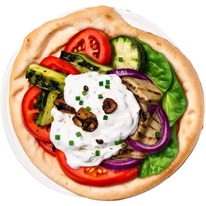 Gyro With Grilled Vegetables Png Vqv54 PNG Image