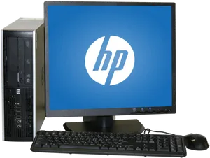 H P Desktop Setup PNG Image