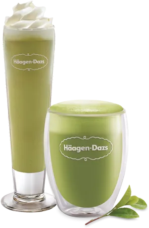 Haagen Dazs Green Tea Beverages PNG Image