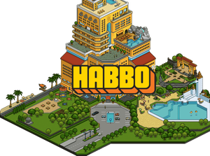 Habbo Hotel Illustration PNG image with transparent background