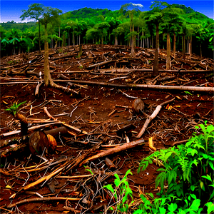 Habitat Destruction from Deforestation PNG 06212024 PNG