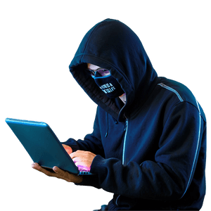 Hacker in Action PNG vrd3 PNG image with transparent background