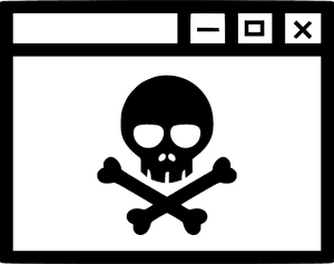 Hacker Skull Window Icon PNG image with transparent background