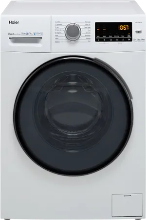 Haier Front Load Washing Machine PNG Image