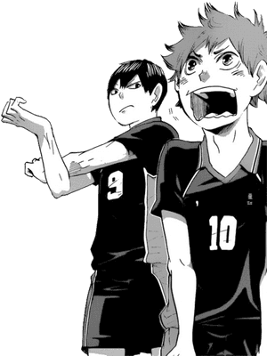 Haikyuu And Kageyama Image - Haikyuu Black White Png, Transparent Png PNG image with transparent background