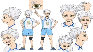 Haikyuu Character Kei Tsukishima Reference PNG Image