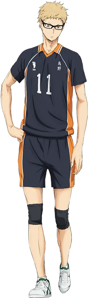 Haikyuu Characterin Volleyball Uniform PNG Image