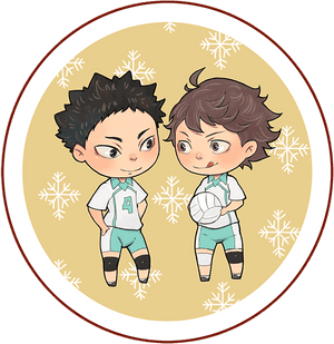 #haikyuu #hajime #iwaizumi #toru #oikawa #iwaoi #chibi - Iwaizumi Haikyuu Chibi Comics Oikawa, HD Png Download PNG image with transparent background