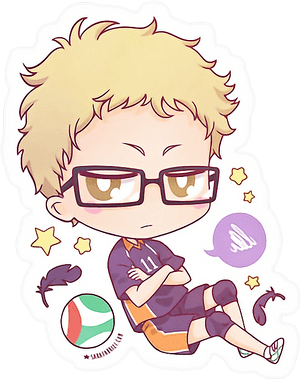 #haikyuu #tsukishima #kei #tsukishimakei #anime #animeboy - Tsukishima Kei Sticker, HD Png Download PNG image with transparent background