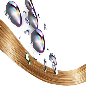 Hair Strand With Water Droplets Png Cod PNG Image