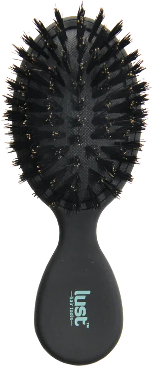 Hairbrushwith Black Bristlesand Handle PNG Image