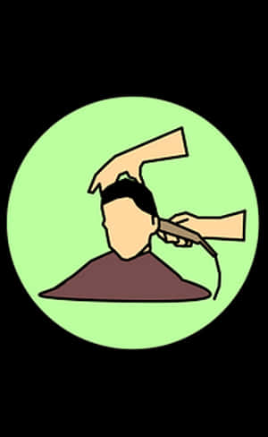 Haircut Process Cartoon PNG with transparent background