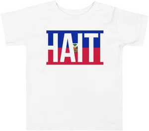 Haiti Flag Colors T Shirt Design PNG Image