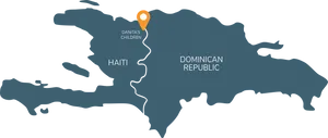 Haitiand Dominican Republic Mapwith Danitas Children Location PNG Image