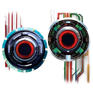 Hal 9000 Circuitry Design Png Yix PNG Image