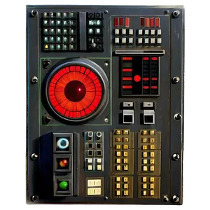 Hal 9000 Control Panel Png Mlr94 PNG Image