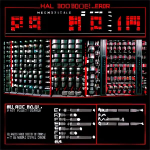 Hal 9000 Error Screen Png Kvo70 PNG Image