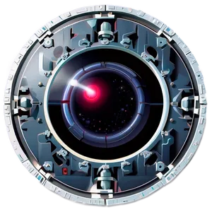 Hal 9000 Simple Line Art Png Sqq1 PNG Image