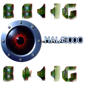 Hal 9000 Text Overlay Png 17 PNG Image