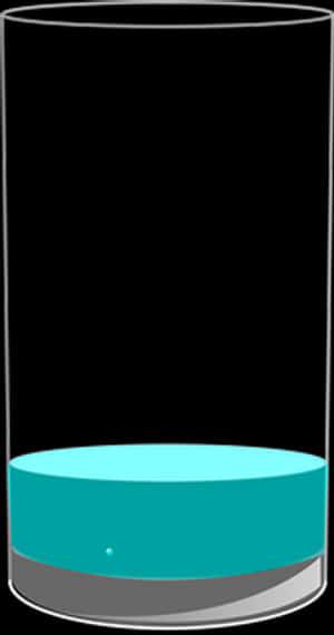 Half Full Glass Vector PNG