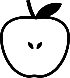 Half Svg Png - Half Cut Apple Drawing, Transparent Png PNG image with transparent background