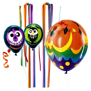 Halloween Balloon Decorations Png Sbd31 PNG Image